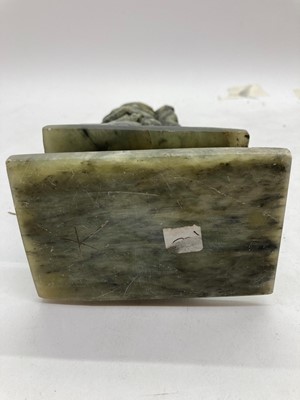Lot 43 - A collection of Chinese hardstone and soapstone carvings