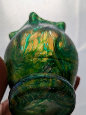 Lot 224 - A group of Bohemian iridescent glass vases