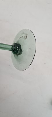 Lot 206 - A Stourbridge green glass decanter