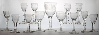 Lot 179 - A group of facet cut drinking glasses