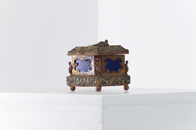 Lot 308 - A lapis lazuli and gilt-metal box