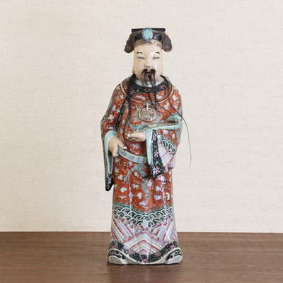 Lot 145 - A Chinese famille rose figure