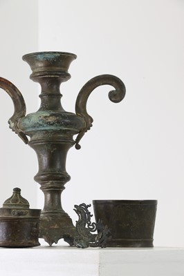 Lot 553 - A group of six metalware items