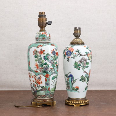 Lot 77 - Two Chinese wucai vases