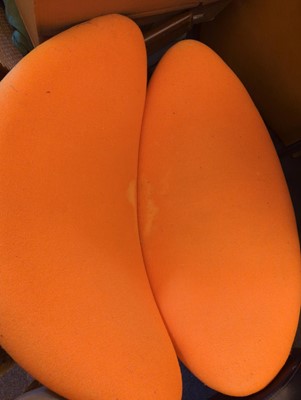 Lot 362 - A pair of Artifort 'F437' or 'Orange Slice' lounge chairs