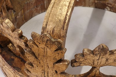 Lot 34 - A large carved and giltwood architectural crown