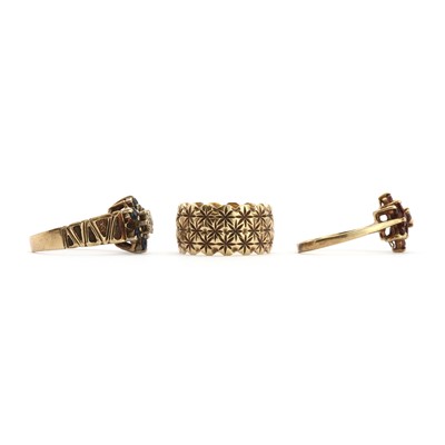 Lot 206 - Three gold rings