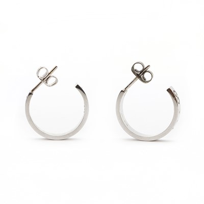 Gucci textured-finish Sterling Silver Hoop Earrings - Farfetch