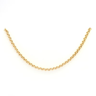 Lot 93 - An Italian 9ct gold belcher link chain, by UnoAErre