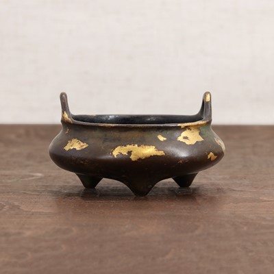 Lot 151 - A Chinese gilt bronze incense burner