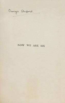 Lot 120 - MILNE, A A; E H Shepard (ill): 1- Now we are six.