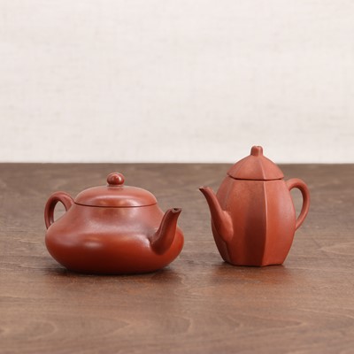 Lot 38 - Two Chinese Yixing zisha stoneware teapots