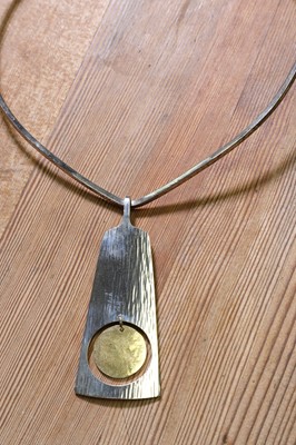 Lot 262 - A Danish modernist sterling silver pendant