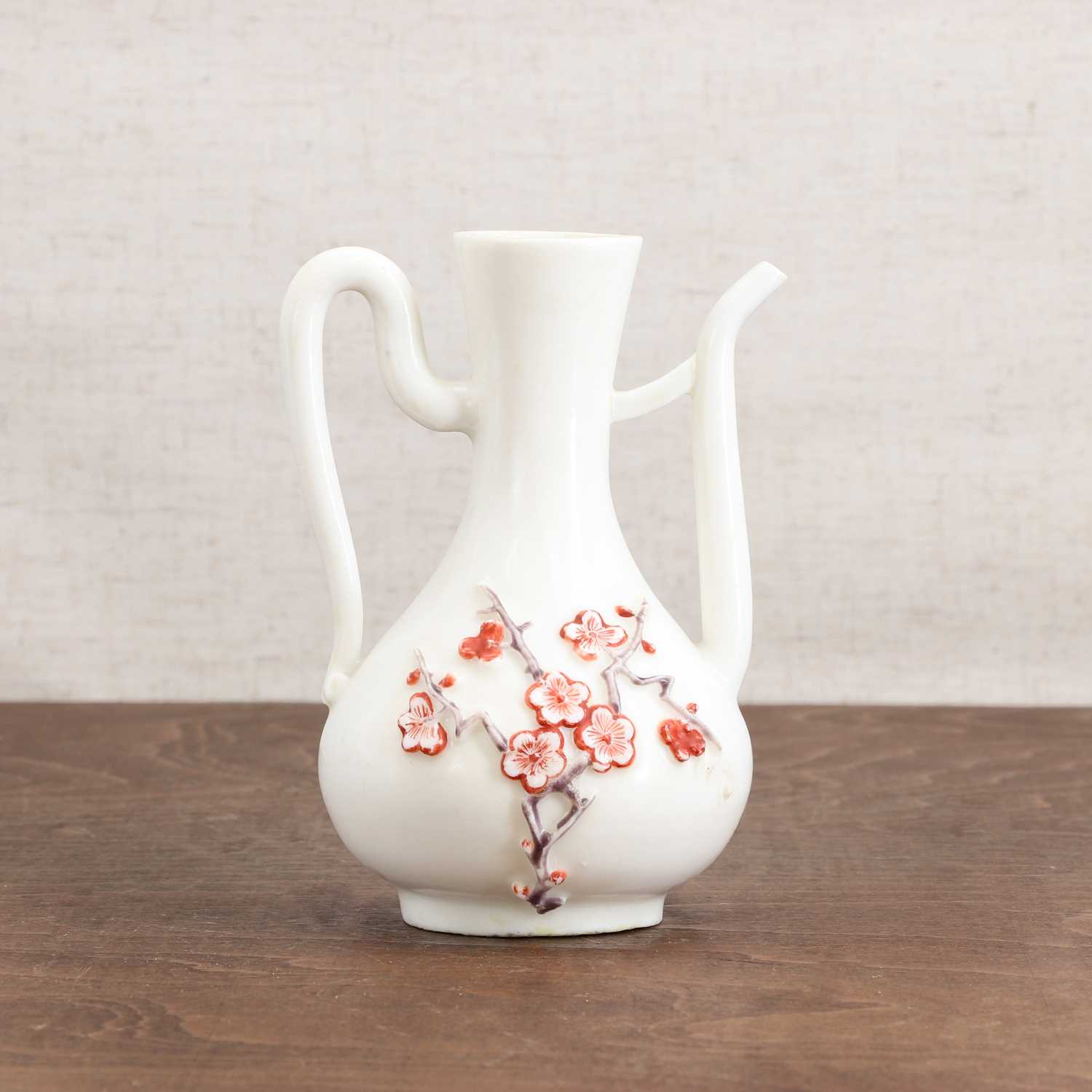 Lot 37 - A Chinese Dehua ware blanc de Chine ewer