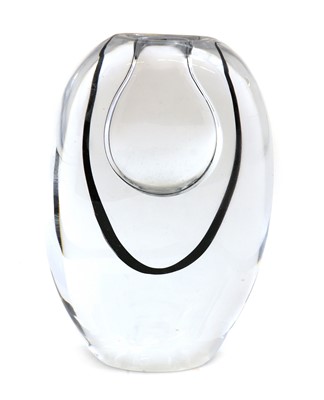 Lot 281 - A Swedish Kosta 'Contour' glass vase