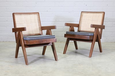 Lot 320 - A pair of teak 'Low Easy Chair' armchairs