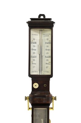 Lot 344 - A Victorian mahogany ship's barometer