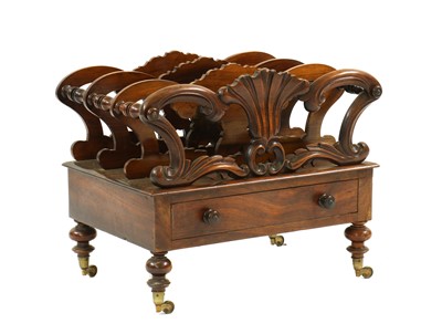 Lot 330 - A Victorian rosewood canterbury