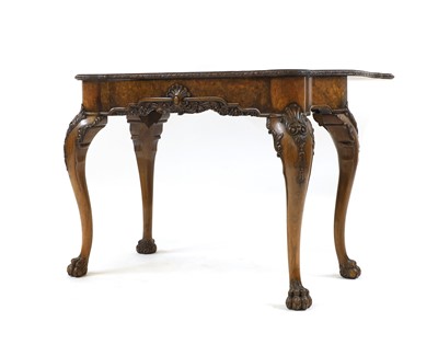 Lot 362 - A George II style walnut card table
