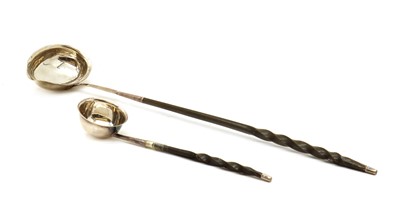 Lot 72 - A silver toddy ladle