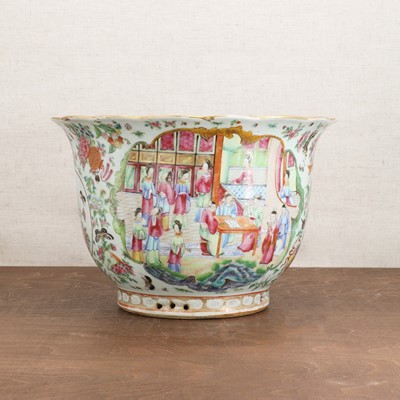 Lot 120 - A Chinese Canton famille rose jardinière