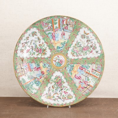 Lot 109 - A Chinese Canton famille rose charger