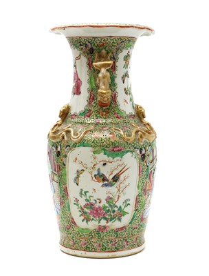 Lot 59 - A Chinese Canton famille rose vase