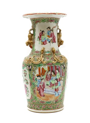 Lot 59 - A Chinese Canton famille rose vase