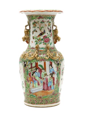 Lot 59 - A Chinese Canton famille rose vase
