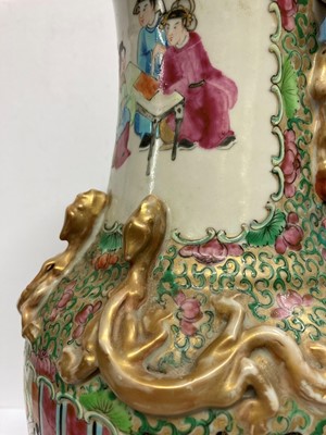 Lot 59 - A Chinese Canton famille rose vase