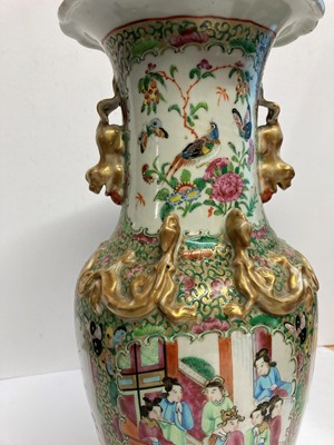 Lot 59 - A Chinese Canton famille rose vase