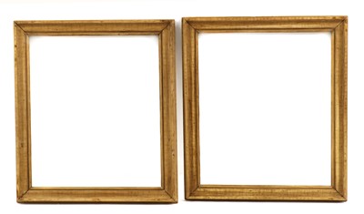 Lot 420 - A pair of stripped pine frames