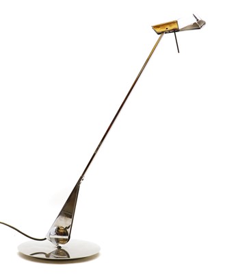 Lot 175A - A Spanish chromed table lamp