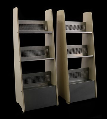 Lot 456 - A pair of tapering bookcases