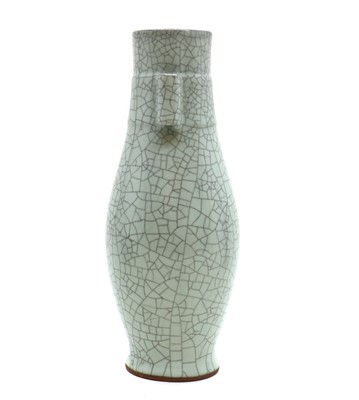 Lot 62 - A Chinese ge-type hu vase