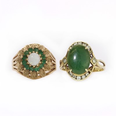 Lot 187 - Two gold rings