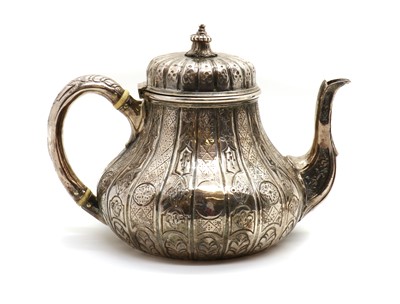 Lot 58 - A Victorian silver teapot