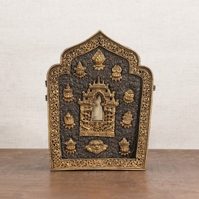 Lot 211 - A Tibetan gau shrine