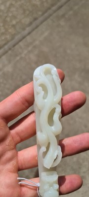 Lot 103 - Two Chinese jade belt hooks