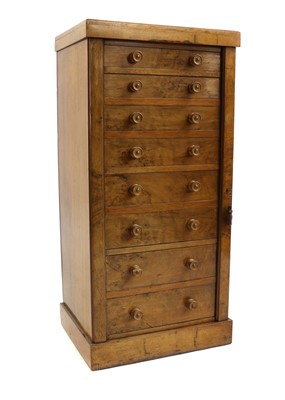 Lot 279 - A Victorian pollard oak Wellington chest