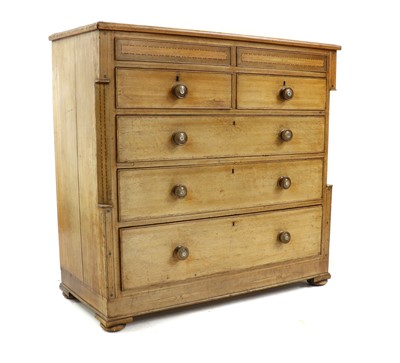 Lot 283 - An oak chest of drawers