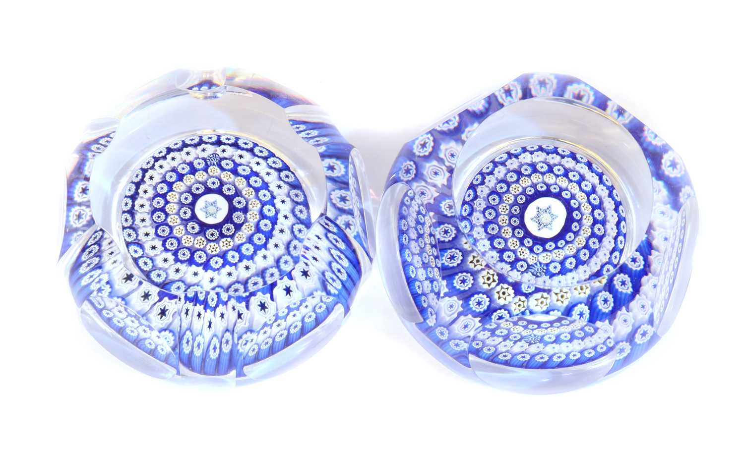 Lot 138 - A near pair of Whitefriars glass paperweights