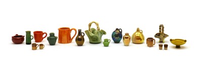 Lot 101 - A group of Rye pottery miniatures