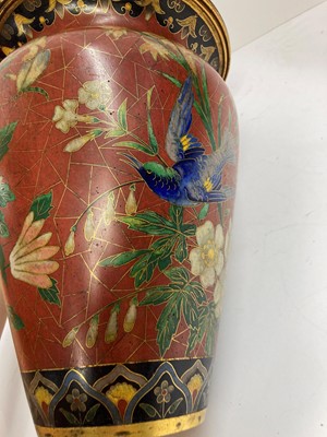Lot 67 - A Japanese cloisonné vase