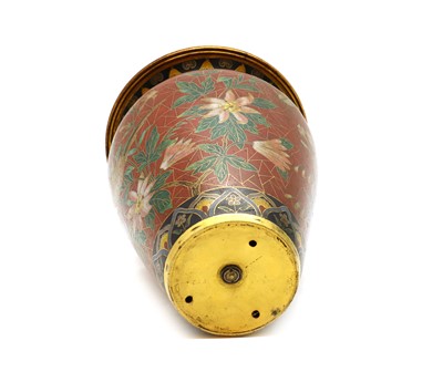 Lot 67 - A Japanese cloisonné vase