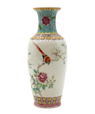 Lot 78 - A Chinese famille rose vase