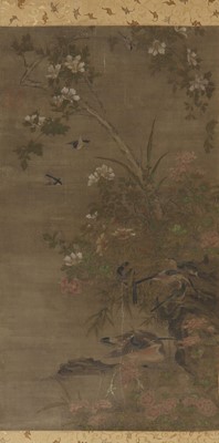 Lot 241 - A Chinese hanging scroll