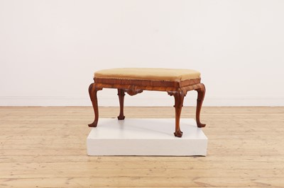 Lot 531 - A George I-style walnut stool