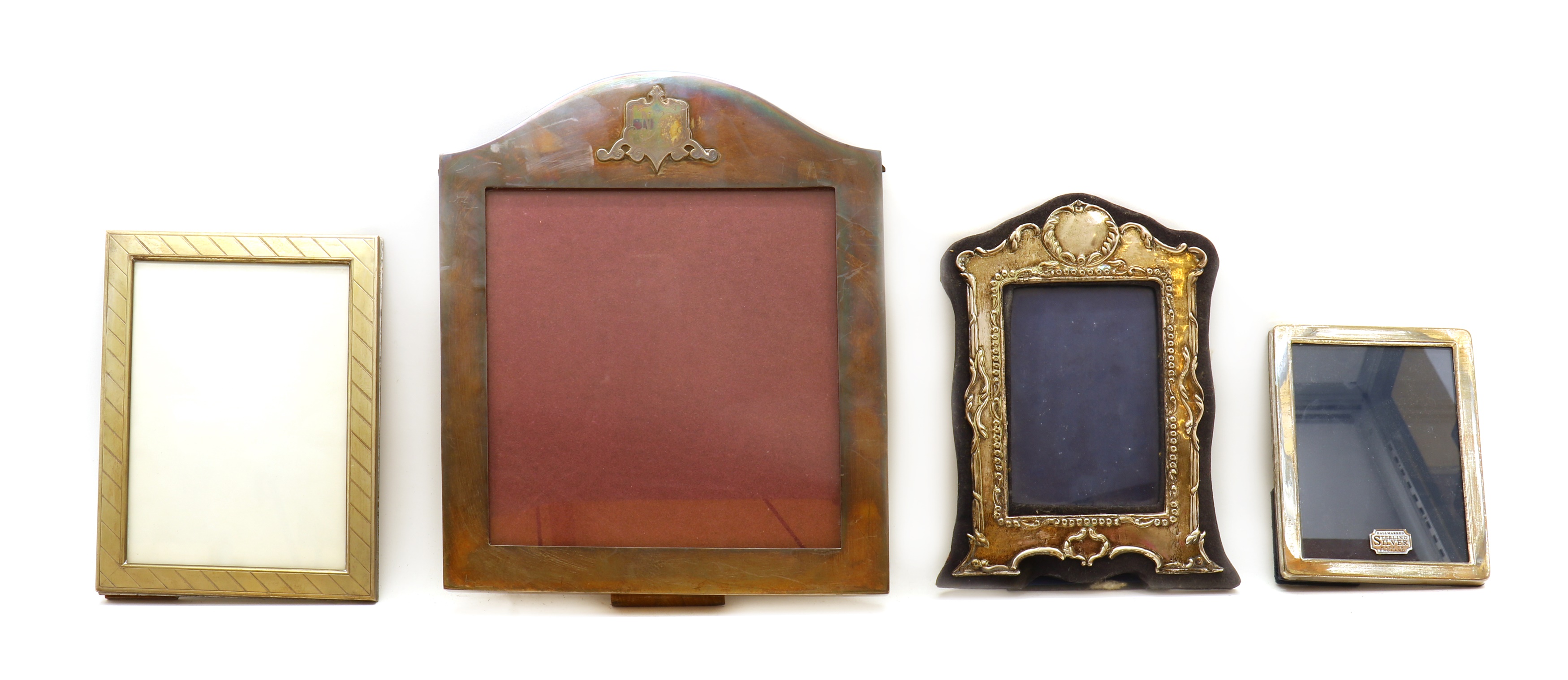 Lot 63 A collection of silver photograph frames