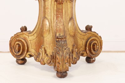 Lot 96 - A baroque carved giltwood torchère